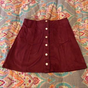 Cheap Bundles ☮️ Faux suede vintage button skirt